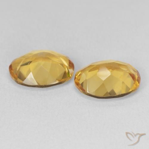 Gemas de Citrino Dorado natural de 5.86 ct, Ovalada, VS