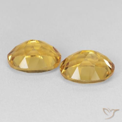 Gemas de Citrino Dorado natural de 6.87 ct, Ovalada, VVS-VS