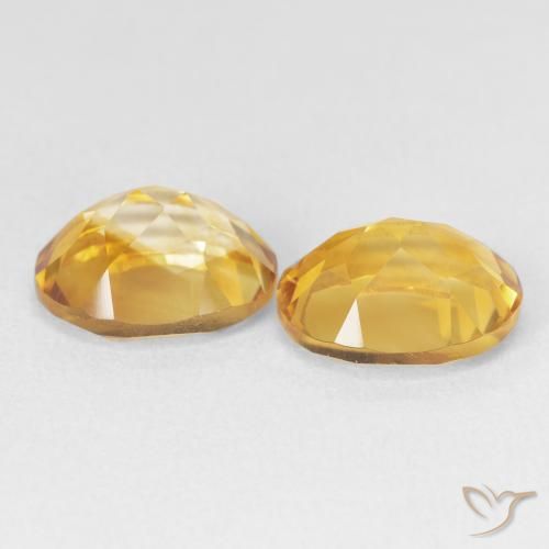 Gemas de Citrino Dorado natural de 6.88 ct, Ovalada, VVS-VS