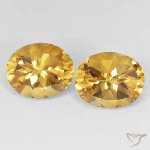 7.40ctw Natural Dorado Citrino, Ovalada, VVS-VS