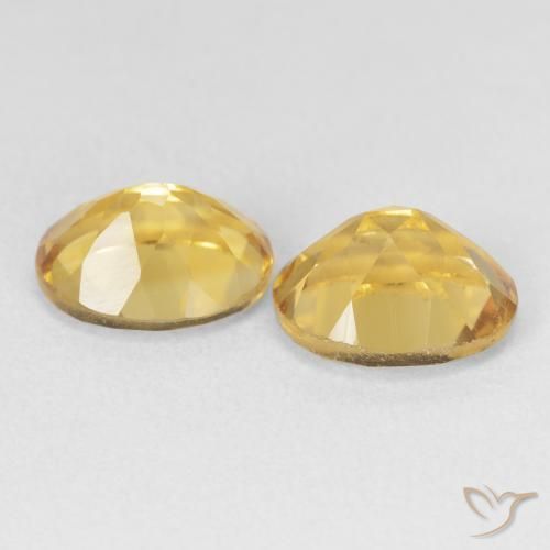 Gemas de Citrino Dorado natural de 6.74 ct, Ovalada, VVS-VS