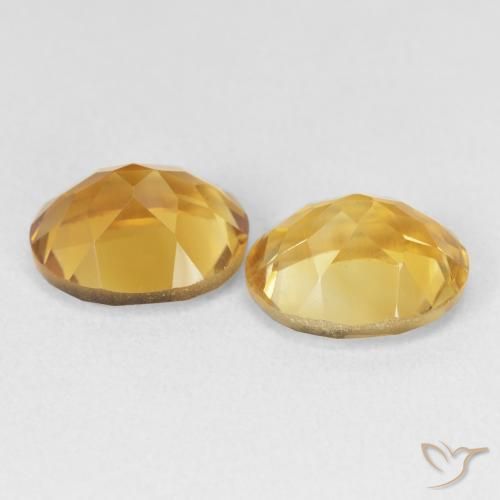 Gemas de Citrino Dorado intenso natural de 7.07 ct, Ovalada, VVS-VS