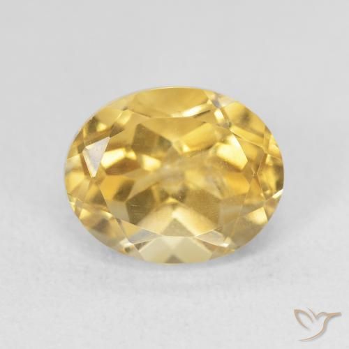 3.99ct Natural Dorado medio Citrino, Ovalada, VVS