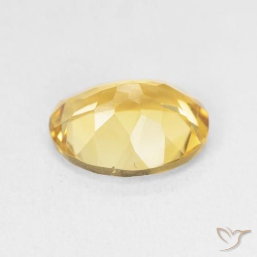 Citrino Dorado medio natural de 3.15 ct, Ovalada, VVS