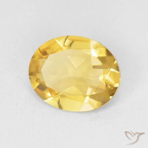 Citrino Dorado natural de 2.71 ct, Ovalada, VVS