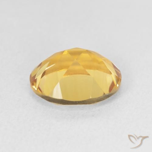 Citrino Dorado oscuro natural de 3.38 ct, Ovalada, VVS