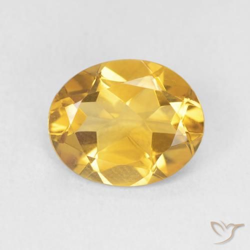 3.06ct Natural Dorado Citrino, Ovalada, VVS