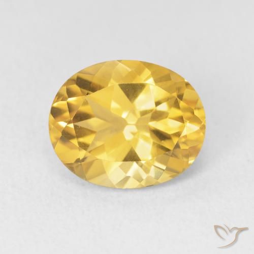 3.55ct Natural Dorado Citrino, Ovalada, VVS