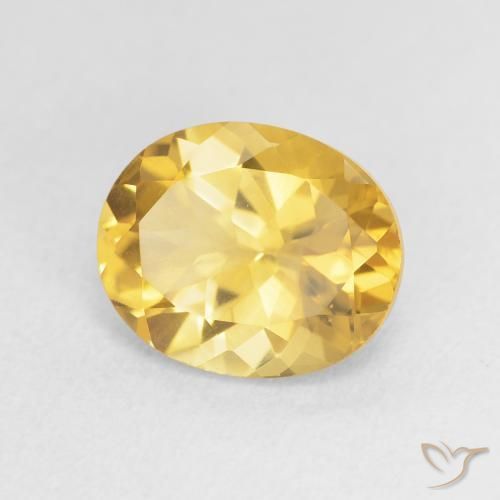 Citrino Dorado natural de 3.55 ct, Ovalada, VVS