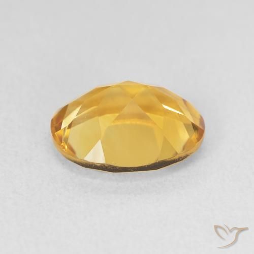 Citrino Dorado natural de 3.15 ct, Ovalada, VVS
