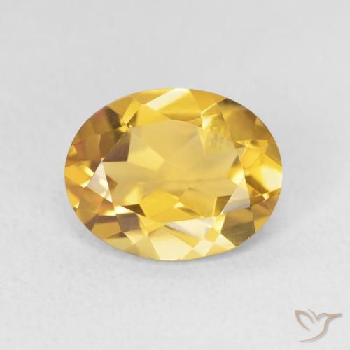3.02ct Natural Dorado Citrino, Ovalada, VVS