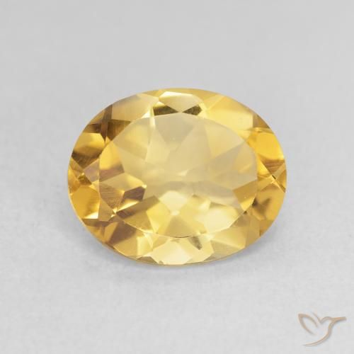 2.94ct Natural Dorado intenso Citrino, Ovalada, VS
