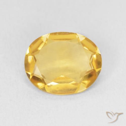 2.64ct Natural Dorado claro Citrino, Ovalada, VS