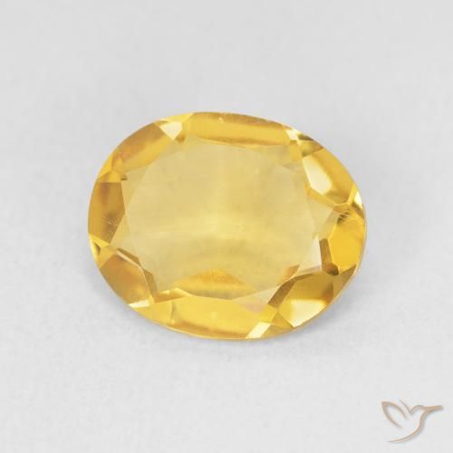 Citrino Dorado claro natural de 2.64 ct, Ovalada, VS