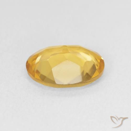 Citrino Dorado claro natural de 2.64 ct, Ovalada, VS