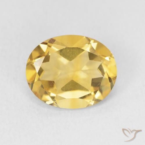 3.18ct Natural Dorado medio Citrino, Ovalada, VS