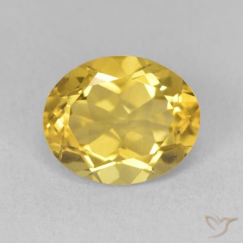 3.32ct Natural Naranja dorado Citrino, Ovalada, VVS-VS