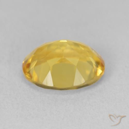 Citrino Naranja dorado natural de 3.32 ct, Ovalada, VVS-VS