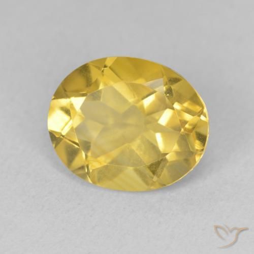 Citrino Naranja dorado natural de 3.06 ct, Ovalada, VVS-VS