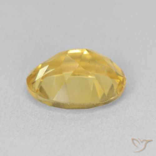 Citrino Dorado intenso natural de 3.18 ct, Ovalada, VVS-VS