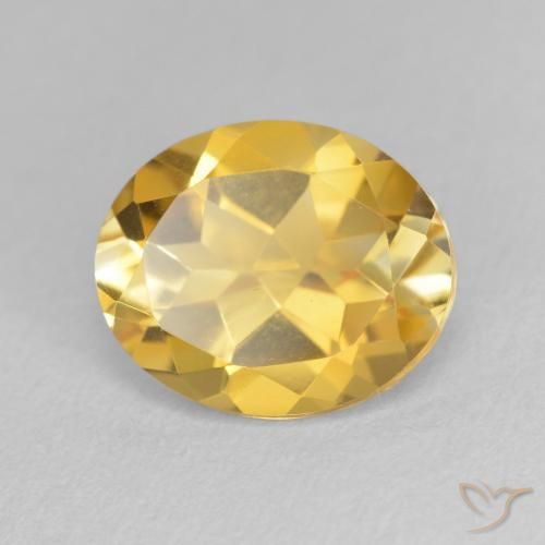 Citrino Naranja dorado natural de 3.51 ct, Ovalada, VVS
