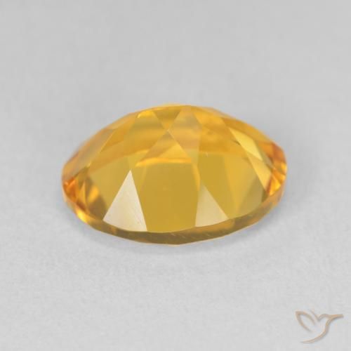 Citrino Naranja dorado natural de 3.51 ct, Ovalada, VVS