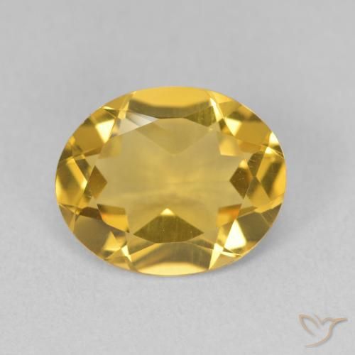 2.86ct Natural Dorado medio Citrino, Ovalada, VVS-VS