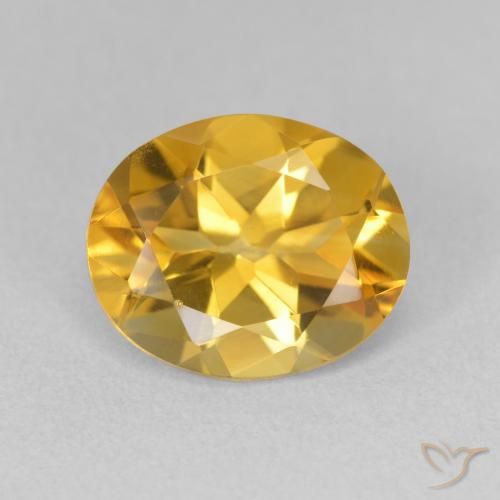 3.28ct Natural Dorado Citrino, Ovalada, VVS