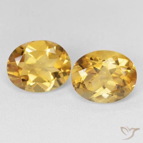 6.81ctw Natural Medium Light-Golden Citrino, Ovalada, VVS-VS