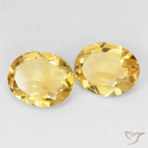 Gemas de Citrino Dorado natural de 5.23 ct, Ovalada, VVS-VS