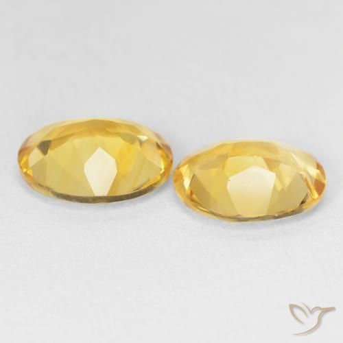 Gemas de Citrino Dorado natural de 5.23 ct, Ovalada, VVS-VS