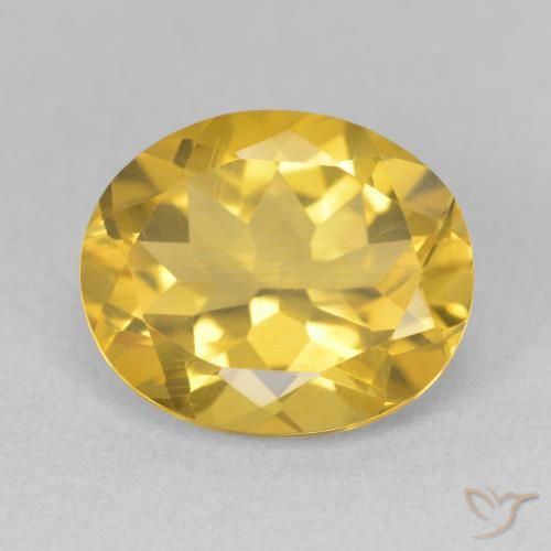 4.36ct Natural Naranja dorado Citrino, Ovalada, VS