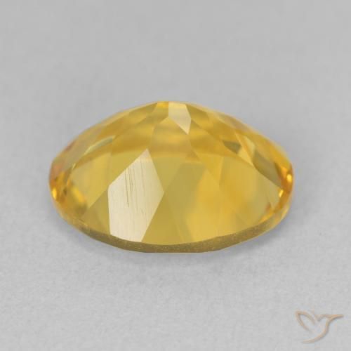 Citrino Naranja dorado natural de 4.36 ct, Ovalada, VS