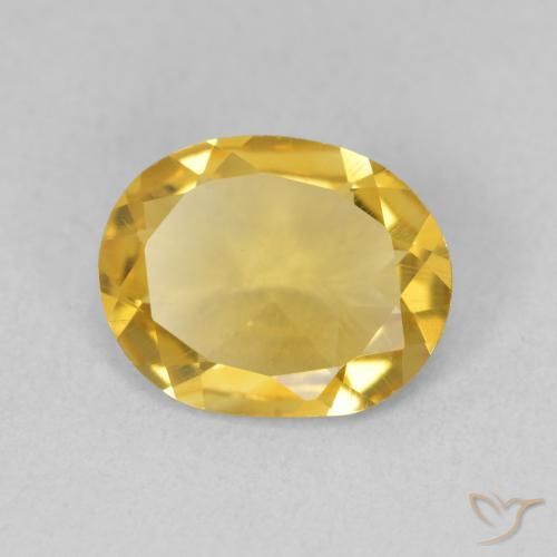 Citrino Dorado natural de 2.38 ct, Ovalada, VS