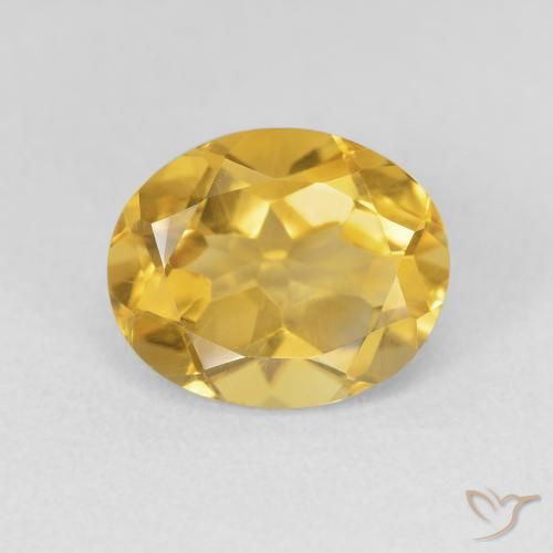 3.32ct Natural Naranja dorado Citrino, Ovalada, VVS-VS