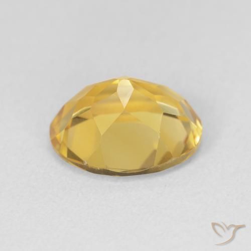Citrino Naranja dorado natural de 3.32 ct, Ovalada, VVS-VS