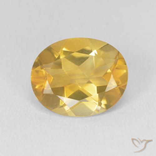 3.11ct Natural Dorado Citrino, Ovalada, VVS-VS