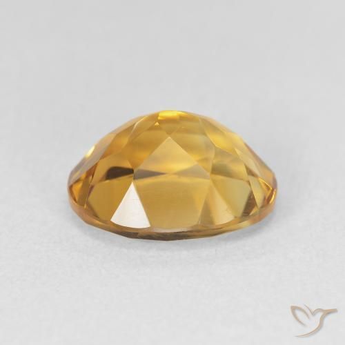 Citrino Dorado-naranja medio natural de 3.30 ct, Ovalada, VVS-VS