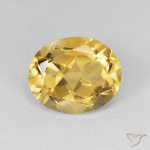 3.43ct Natural Dorado Citrino, Ovalada, VVS-VS