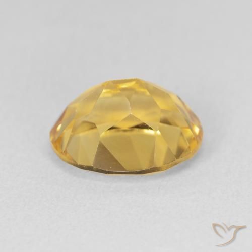 Citrino Dorado natural de 3.43 ct, Ovalada, VVS-VS