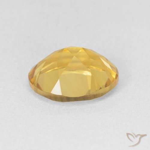 Citrino Dorado medio natural de 3.20 ct, Ovalada, VVS-VS