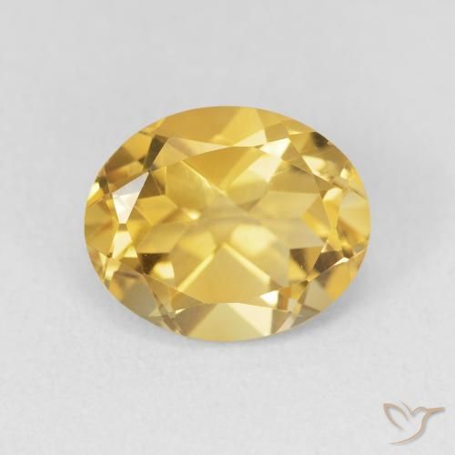 3.59ct Natural Naranja dorado Citrino, Ovalada, VVS-VS
