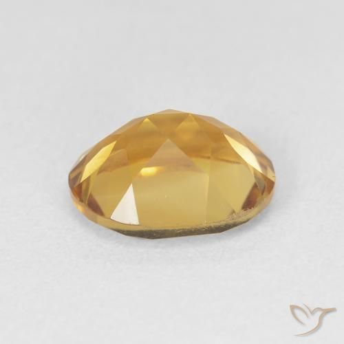 Citrino Medium Dark-Golden natural de 3.20 ct, Ovalada, VVS-VS