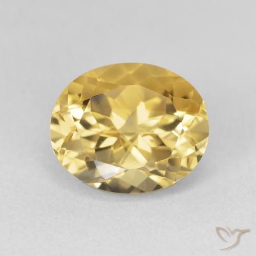 4.03ct Natural Naranja dorado Citrino, Ovalada, VVS-VS