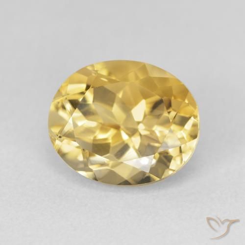Citrino Naranja dorado natural de 4.03 ct, Ovalada, VVS-VS