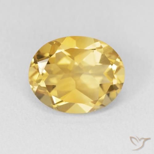 3.48ct Natural Dorado Citrino, Ovalada, VVS-VS
