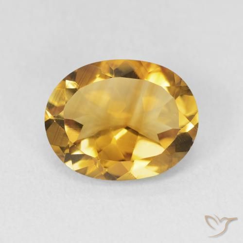 3.11ct Natural Naranja dorado Citrino, Ovalada, VVS-VS
