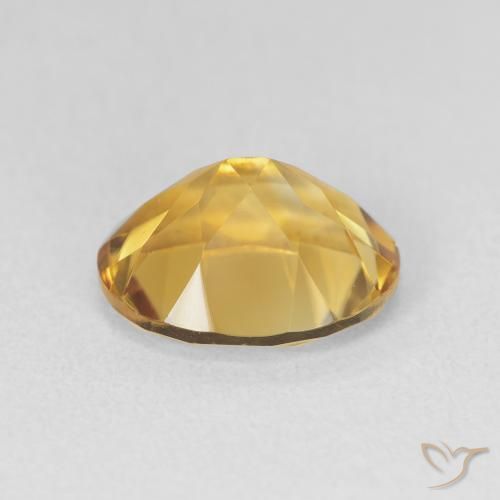Citrino Dorado intenso natural de 3.25 ct, Ovalada, VVS-VS