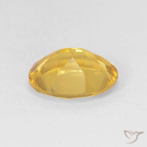 Citrino Dorado medio natural de 3.05 ct, Ovalada, VVS-VS