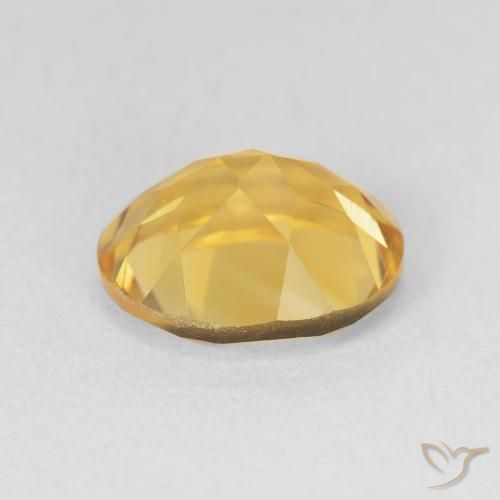 Citrino Dorado intenso natural de 3.52 ct, Ovalada, VVS-VS